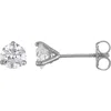 Fzn 14k Gold Lab Grown Diamond Stud Earrings In Silver
