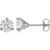 Fzn 14k Gold Lab Grown Diamond Stud Earrings In White