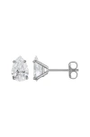 Fzn 14k Gold Lab Grown Diamond Stud Earrings In White