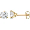 Fzn 14k Gold Lab Grown Diamond Stud Earrings In Yellow
