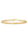 Fzn 14k Gold Plate Sterling Silver Flex Bracelet In Citrine