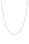 Fzn Adjustable Chain Necklace In Silver
