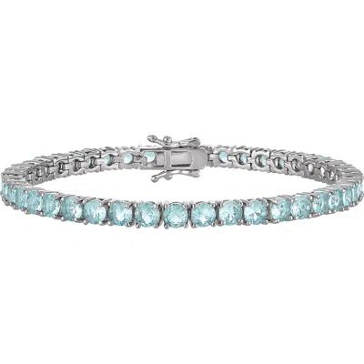 Fzn Birthstone Cubic Zirconia Tennis Bracelet In March