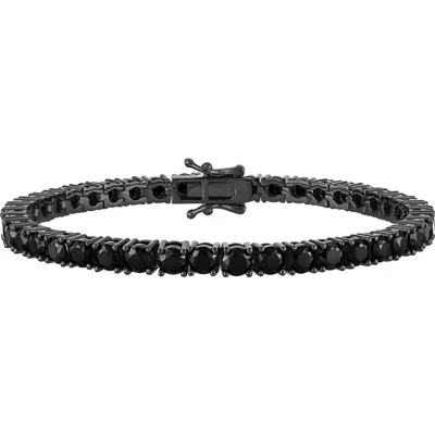 Fzn Black Spinel Tennis Bracelet