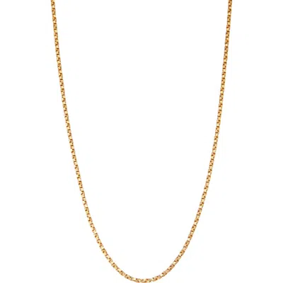 Fzn Box Chain Necklace In Gold
