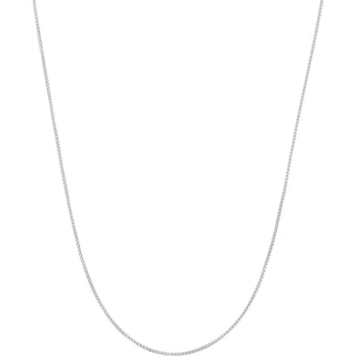 Fzn Box Chain Necklace In Silver