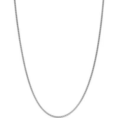 Fzn Box Chain Necklace In White