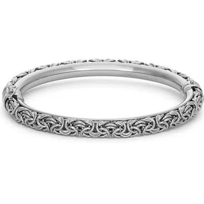 Fzn Byzantine Bangle Bracelet In Silver