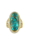 Fzn Composite Turquoise Ring