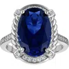 Fzn Created Sapphire Statement Ring In Sapphire