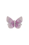 Fzn Cubic Zirconia Butterfly Ring In Multi