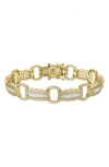Fzn Cubic Zirconia Line Bracelet In Gold