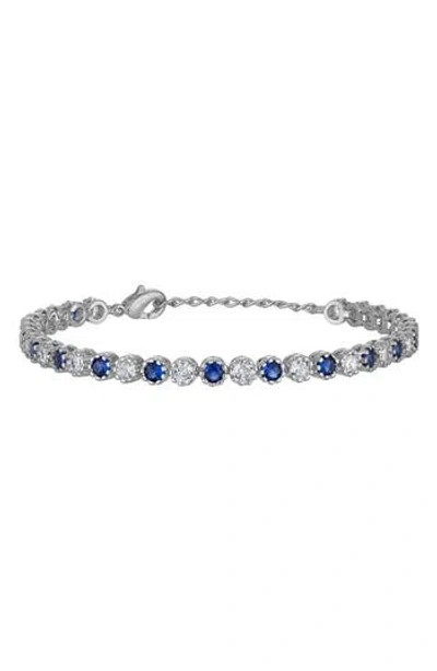 Fzn Cubic Zirconia Line Bracelet In White