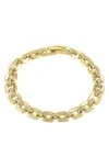 Fzn Cubic Zirconia Link Bracelet In Gold