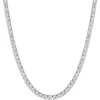 Fzn Cubic Zirconia Necklace In Silver