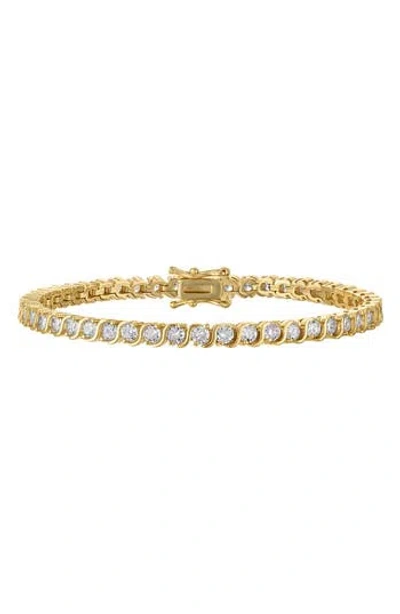 Fzn Cubic Zirconia Tennis Bracelet In Gold