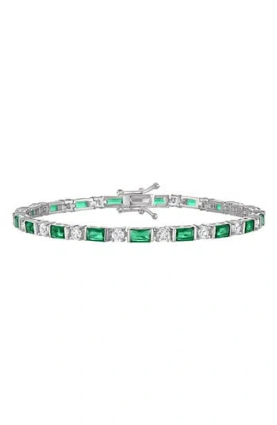 Fzn Cubic Zirconia Tennis Bracelet In White