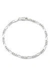 Fzn Curb Chain Bracelet In Silver