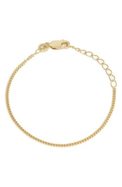 Fzn Curb Chain Bracelet In Gold