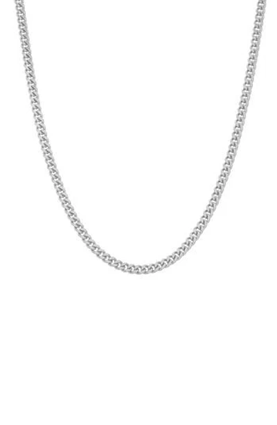 Fzn Curb Chain Necklace In Metallic