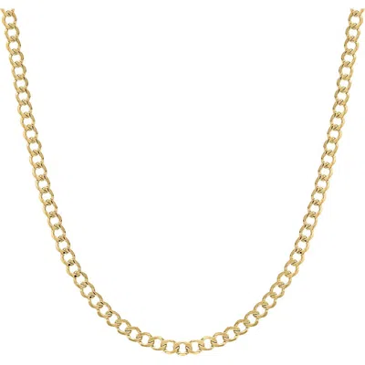 Fzn Curb Chain Necklace In Yellow