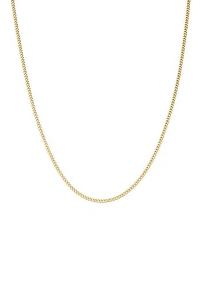 Fzn Curb Chain Necklace In Gold