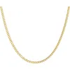 Fzn Curb Chain Necklace In Yellow