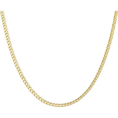 Fzn Curb Chain Necklace In Gold