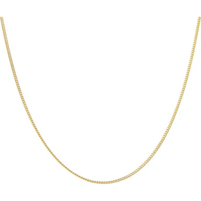 Fzn Curb Chain Necklace In Gold