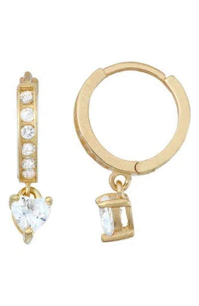 Fzn Cz Drop Earrings In Yellow