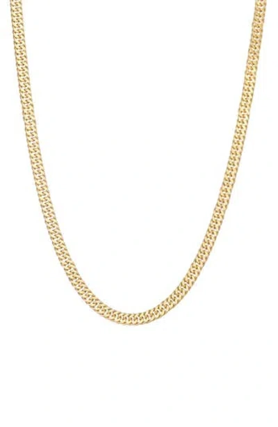 Fzn Double Curb Chain Necklace In Yellow