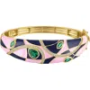 Fzn Enamel Bangle In Yellow