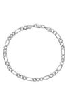 Fzn Figaro Chain Bracelet In Silver