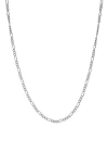 Fzn Figaro Chain Necklace In Silver