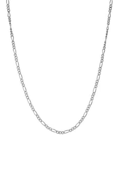 Fzn Figaro Chain Necklace In Silver