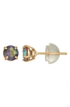 Fzn Gemstone Stud Earrings
