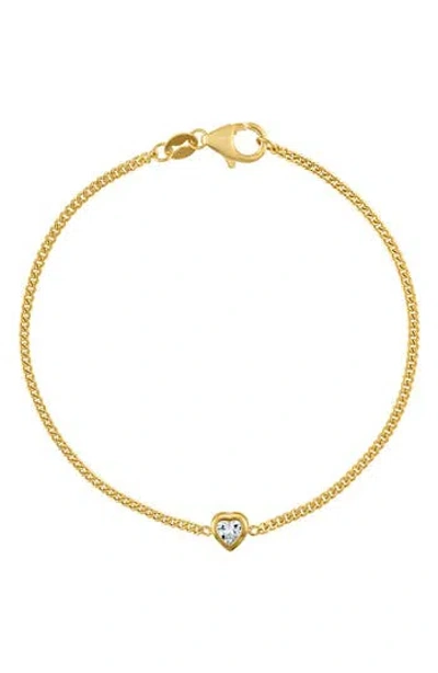 Fzn Heart Charm Bracelet In Gold