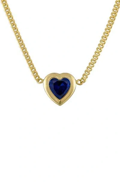 Fzn Heart Charm Necklace In Gold