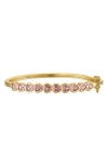 Fzn Kids' Cubic Zirconia Heart Bracelet In Gold