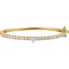 Fzn Kids' Cubic Zirconia Heart Bracelet In Yellow