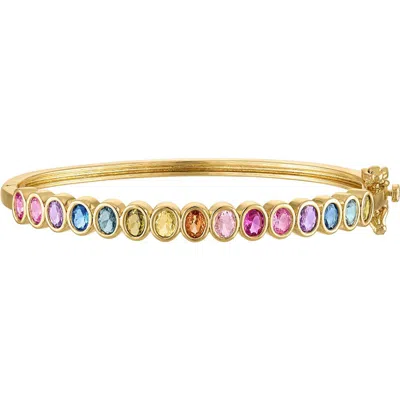 Fzn Kids' Cubic Zirconia Oval Bracelet In Gold