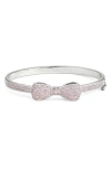 Fzn Kids' Cubic Zirconia Pavé Bow Bracelet In White