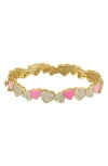 Fzn Kids' Heart Bracelet In Yellow