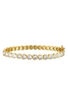 Fzn Kids' Heart Cubic Zirconia Bracelet In Gold