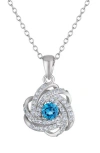 Fzn Knot Pendant Necklace In Multi