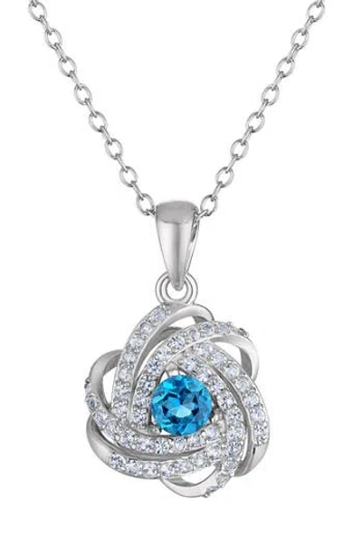 Fzn Knot Pendant Necklace In Multi