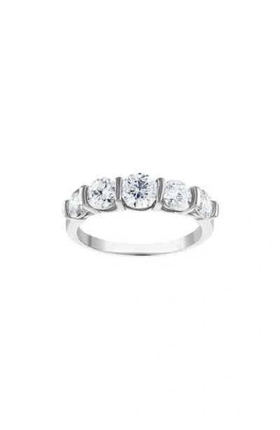 Fzn Lab Created Moissanite Ring In White