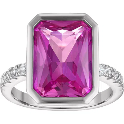 Fzn Lab Created Pink Sapphire Bezel Ring
