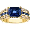 Fzn Lab Created Sapphire Ring In Sapphire
