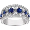 Fzn Lab Created Sapphire Statement Ring In Blue